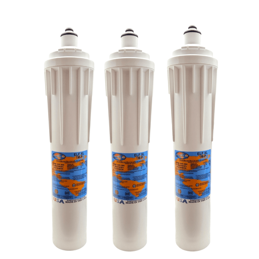 Omnipure ELF XL 1M-P 1 Mic Carbon Block Water Filter 15" (Everpure-Compatible) Carbon + Phosphate|Chlorine & Scale Inhibitor Omnipure 3 Pack 