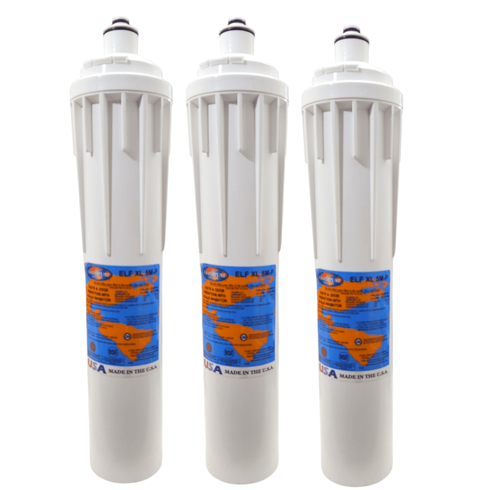 Omnipure ELF XL 5M-P 5 Mic Carbon Block Water Filter 15" (Everpure-Compatible) Carbon + Phosphate|Chlorine & Scale Inhibitor Omnipure 