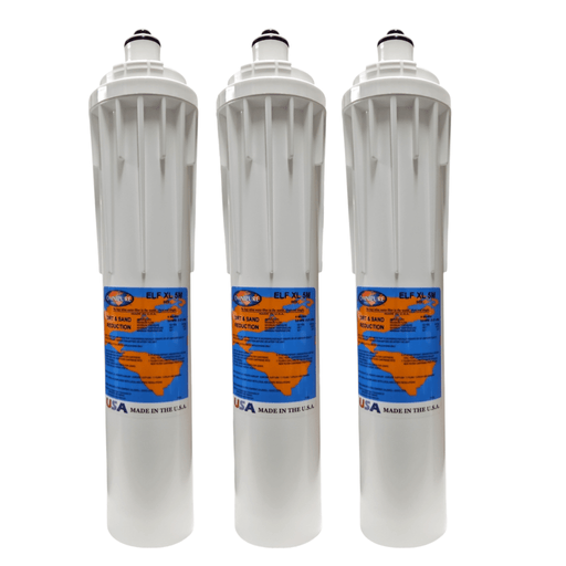 Omnipure ELF XL 5M SED Dirt and Sand Reduction Water Filter 15" (Everpure-Compatible) ELF XL |Sediment Filter| Dirt Reduction 15" Omnipure 3 Pack