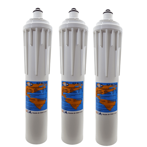 Omnipure ELF XL T-40 10 Mic Granular Carbon Filter GAC Water Filter 15" (Everpure-Compatible) Carbon| Chlorine Taste & Reduction Omnipure 3 Pack