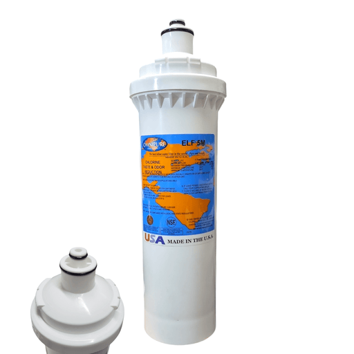 ELF-5M Omnipure 4" x 12.5" 5 Mic Carbon Block Filter (Everpure-Compatible) ELF | Carbon| Chlorine Reduction Omnipure 1 Pack