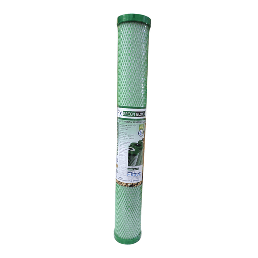 Filtrex FX20CL2 10M CL2 Series Green Block 20"x2.5" Carbon Block Chlorine Filter Green Carbon Filter | 2.5"x 20" Filtrex 1 Pack