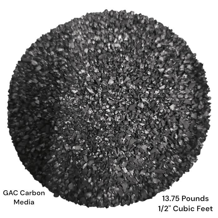 Granulated Activated Carbon Water Filter Media made of coconut shell Granulated Activated Carbon Media GAC 13.75 Pounds(Known as 1/2" Cubic Feet) 