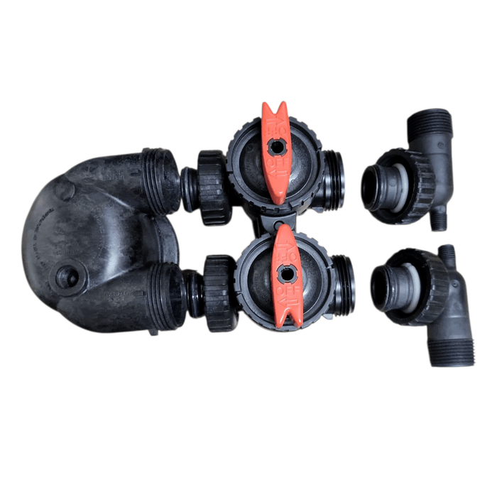 Whole House In/Out 10"x54" Upflow GAC Carbon Water Filtration System 1.5 Cu Ft. In and Out Media Tank Systems Pure Direct USA 