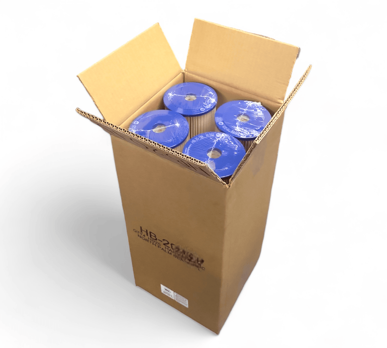 Harmsco HB-10-0.35W CALYPSO BLUE 10-Inch X 4.5-Inch, 0.35 Micron HARMSCO Pleated 10"L By 4.5"W HARMSCO Filtration Products 8 Pack 