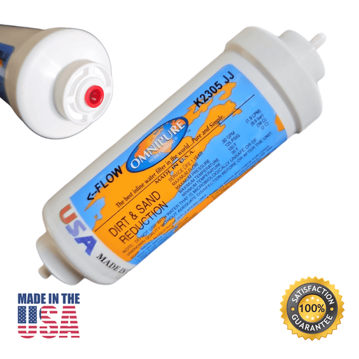 Omnipure K2305-JJ Dirt & Sand Reduction 6"x 2" for 1/4" QC Omnipure 6"Dirt & Sand Reduction Omnipure 1 Pack 