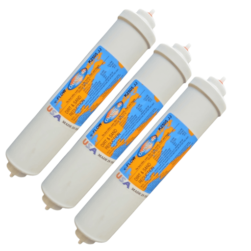 Omnipure K2505-JJ Dirt & Sand Reduction 10"x 2" for 1/4" QC Dirt & Sand Removal 1/4" Quick Connect Omnipure 3 Pack