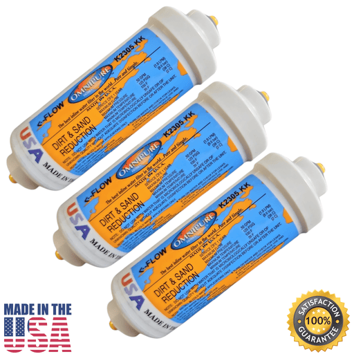 Omnipure K2305-KK Dirt & Sand Reduction 6"x 2" for 3/8" QC Omnipure 6"Dirt & Sand Reduction Omnipure 3 Pack