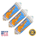Omnipure K2340-KK Inline GAC 6" x 2" Postfilter 3/8 Tube Omnipure 6" Chlorine Taste Reduction Omnipure 3 Pack 