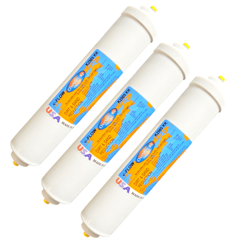 Omnipure K2505-KK Dirt & Sand Reduction 10"x 2" for 3/8" QC Dirt & Sand Removal 3/8" Quick Connect Omnipure 3 Pack