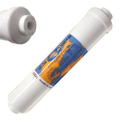 Omnipure K2521-P BB Phosphate water filter for Icemaker Scale Inhibitor - 10 x 2 1/4" Female Port GAC|Phosphate|Chlorine Scale Inhibitor 1/4" FPT Omnipure 1 Pack 