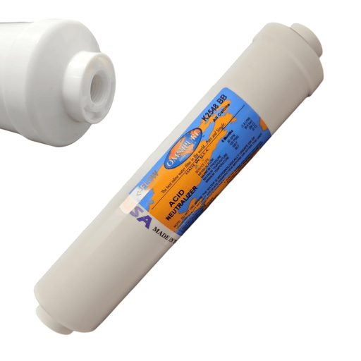 Omnipure K2548-BB Inline All Calcite 10" x 2" Postfilter 1/4" Female Port Thread All Calcite | Acid Neutralizer 1/4FPT Omnipure 1 Pack