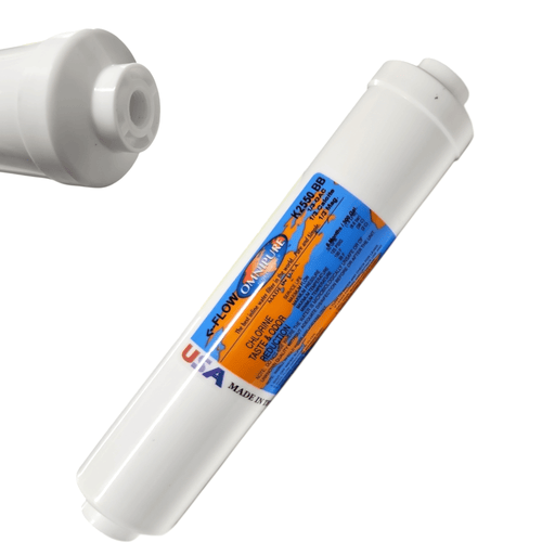 Omnipure K2550-BB Inline Calcite/Magnesium & GAC 10" x 2" Port 1/4" Female Port Corosex|Calcites|Acid Neutralizer 1/4" Omnipure 1 Pack