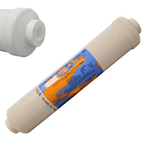 Omnipure K2551-BB Inline Calcite / Corosex 10" x 2" 1/4" Female Port Thread Corosex|Calcites|Acid Neutralizer 1/4"QC Omnipure 1 Pack 