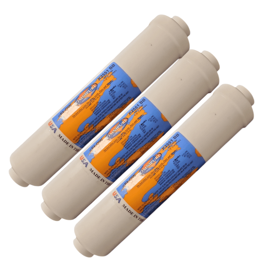 Omnipure K2551-BB Inline Calcite / Corosex 10" x 2" 1/4" Female Port Thread Corosex|Calcites|Acid Neutralizer 1/4"QC Omnipure 3 Pack