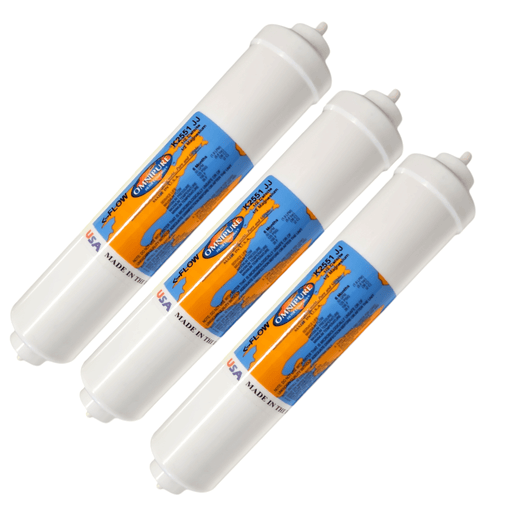 Omnipure K2551-JJ Inline Calcite / Corosex 10" x 2" 1/4"QC Corosex|Calcites|Acid Neutralizer 1/4"QC Omnipure 3 Pack 
