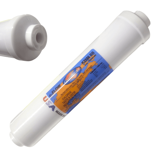 Omnipure K2586-BB 2oz. Phosphate water filter for Icemaker Scale Inhibitor - 10 x 2 1/4" Female Port GAC|Phosphate|Chlorine Scale Inhibitor 1/4" FPT Omnipure 1 Pack 