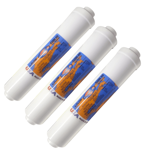 Omnipure K2586-BB 6oz. Phosphate water filter for Icemaker Scale Inhibitor - 10 x 2 1/4" Female Port GAC|Phosphate|Chlorine Scale Inhibitor 1/4" FPT Omnipure 3 Pack 
