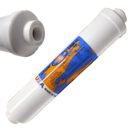 Omnipure K2586-CC 2oz. Phosphate water filter for Icemaker Scale Inhibitor - 10 x 2 3/8" Female Port GAC|Phosphate|Chlorine Scale Inhibitor 3/8" FPT Omnipure 1 Pack