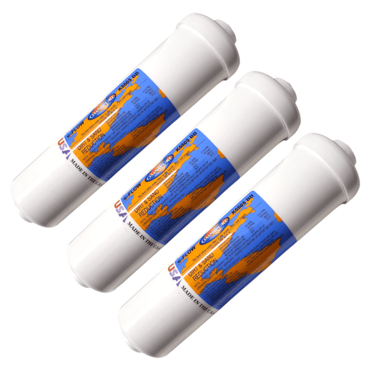 Omnipure K5505-BB Sediment- Dirt and Sand Reduction 2" X 10" 5 Micron - 1/4" Female Port Dirt & Sand Removal|1/4" Female Port Omnipure 3 Pack 