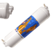 Omnipure K5515-SS Inline Carbon Block 1mic CTO/Lead/Cyst - 10" x 2.5" Elbow 1/4" Carbon Block| Chlorine |Lead| Cyst 1/4"QC Omnipure 1 Pack 