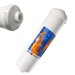 Omnipure K5567-CC 5 Micron Inline Water Fiter KDF/GAC 5M 3/8"FPT KDF+GAC|Chlorine Bacteria Removal|3/8"FPT Omnipure 1 Pack 