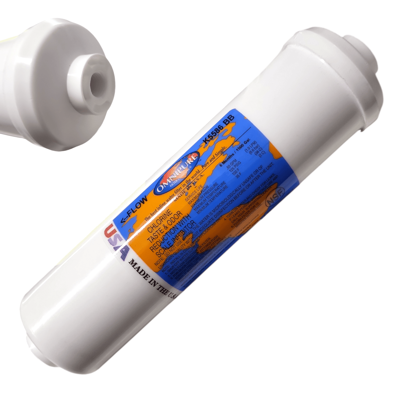 Omnipure K-Series|Chlorine Taste| Scale Inhibitor |2.5" Diameter in 10" and 12" Lengths