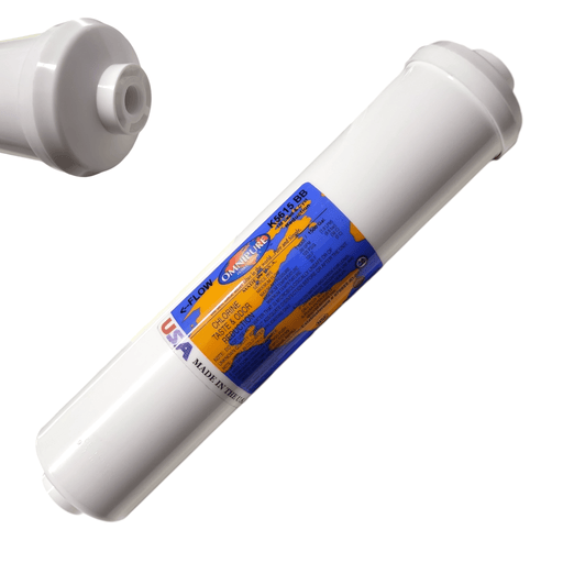 Omnipure K5615-BB Inline Carbon Block 1mic CTO/Lead/Cyst - 12 x 2.5 1/4 FPT Filter Carbon Block| Chlorine |Lead |Cyst 1/4"FPT Omnipure 1 Pack