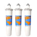 Omnipure E5615-K 12"x2.5" 1M CAR/LEAD/KDF BLOCK E-Series Carbon| Chlorine Taste & Reduction 12" Omnipure 3 Pack 