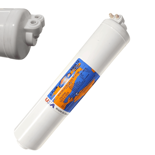 Omnipure K5620-TZ Inline Carbon Block 1mic CTO/Lead/Cyst - 12 x 2.5 1/4"QC Carbon Block| Chlorine |Lead| Cyst 1/4"QC Omnipure 1 Pack 