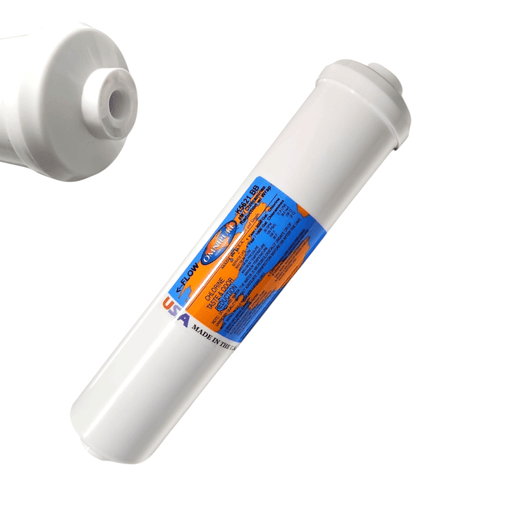 Omnipure K5621-BB 5M CHLORA 5 Mic Catalytic Carbon Block CHLORAMINE SMS Wrap 12 x 2.5 Filter Carbon Block| Chlorine |Lead |Cyst 1/4"FPT Omnipure 1 Pack