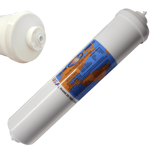 Omnipure K5686-JJ Inline Filter With Scale Inhibitor - 1/4 FQC GAC|Phosphate|Chlorine Scale Inhibitor 1/4" QC Omnipure 1 Pack