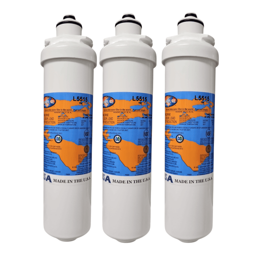 Omnipure L5515 Plus Chlorine Reduction Water Filter L-Series|Chlorine Reduction|10"Length Omnipure 3 Pack