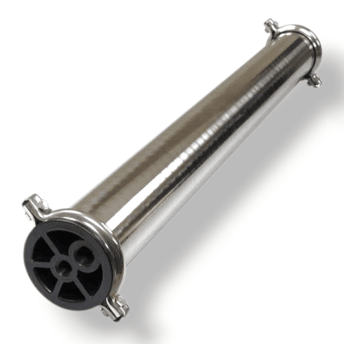 Puregen Stainless Steel Membrane Housing 4" x 40" – 1/2" Feed | MH-4040SS-1212 PureGen 1-Pack 