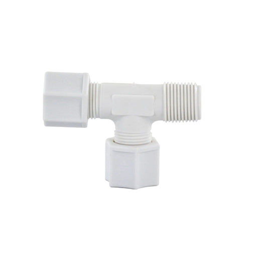 Jaco 75-8-6-P-O - Polypropylyne Male Run Tee 1/2" OD Tube x 3/8"MPT (7586PO) Polypropylene Male Run Tee Jaco 1-Pack 