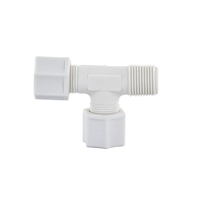Jaco 75-8-6-P-O - Polypropylyne Male Run Tee 1/2" OD Tube x 3/8"MPT (7586PO) Polypropylene Male Run Tee Jaco 1-Pack 