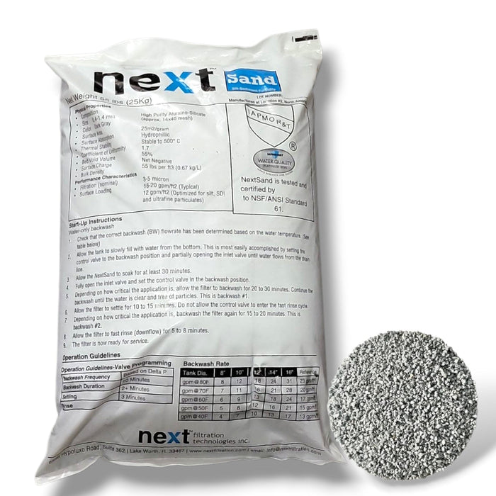 NextSand™ Turbidity & Sediment Reduction Media – High Performance Water Filtration NextSnad Removes| Turbidity |Sediment NextSand 