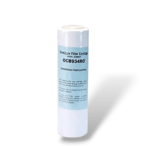 Omnipure OCB934RO-T33 Inline Coconut Carbon Filter – 3” x 9.75” – Taste & Odor Removal for RO Systems OCB934RO Granular Carbon Omnipure 1 Pack