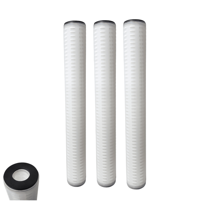 Pentek P0.2-20E, Pleated Polypropylene High Efficiency-DOE, 20" Double gasket P0.2-10E | 2.5" By 20" Pentek By Pentair 3 Pack 
