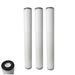 Pentek P0.2-20E, Pleated Polypropylene High Efficiency-DOE, 20" Double gasket P0.2-10E | 2.5" By 20" Pentek By Pentair 3 Pack 
