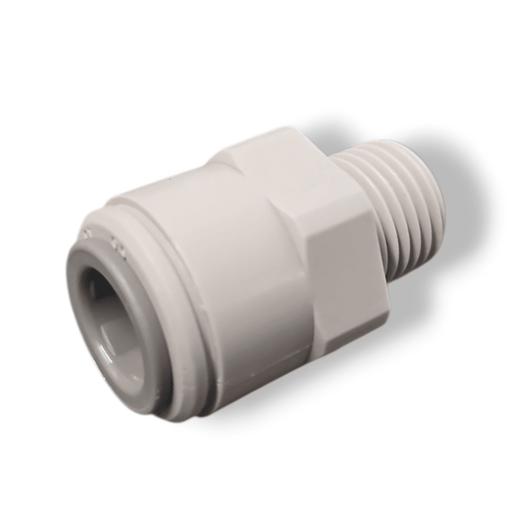 John Guest PI011202S Male Connector - 3/8" x 1/4" BSPT MALE Grey Acetal JOHN GUEST 1-PC 