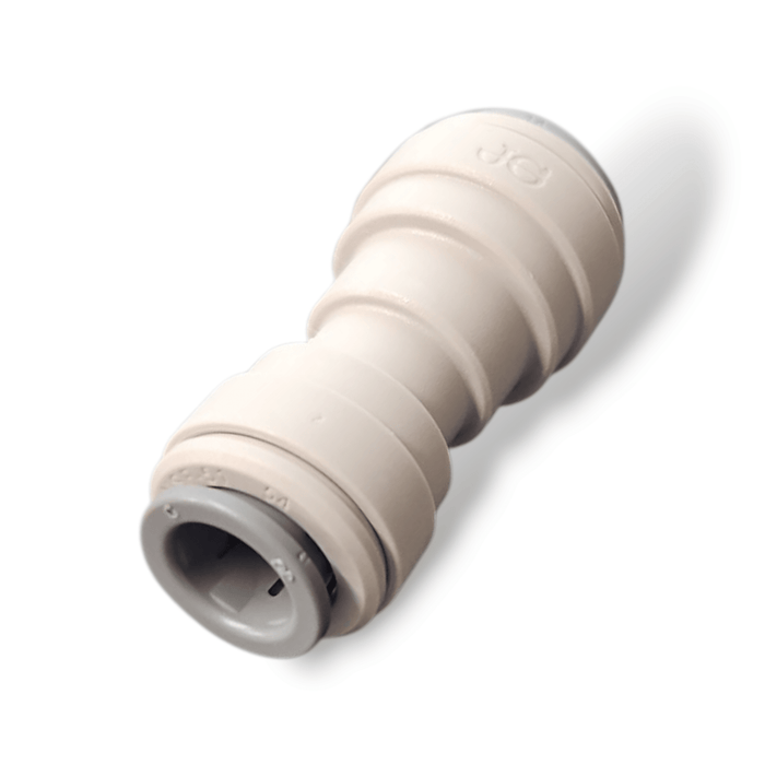 John Guest PI201612S Reducing Union - 1/2" x 3/8" REDUCING UNION Grey Acetal JOHN GUEST 1-PC 