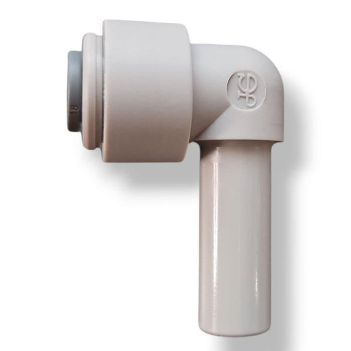 John Guest PI221208S Stem Elbow Connector - 3/8" Stem x 1/4" PLUG IN STEM ELBOW Grey Acetal JOHN GUEST 1-PC 