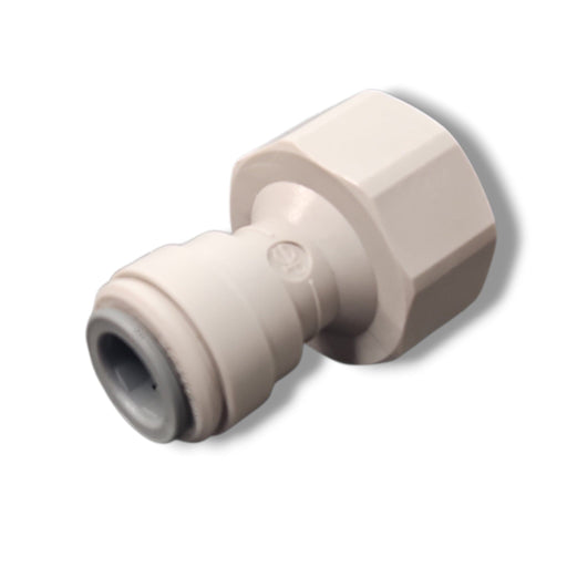 John Guest PI451215CS Female Adapter Cone End - 3/8" x 5/8"BSP FEMALE FLARE CONNECTOR Grey Acetal JOHN GUEST 1-PC 