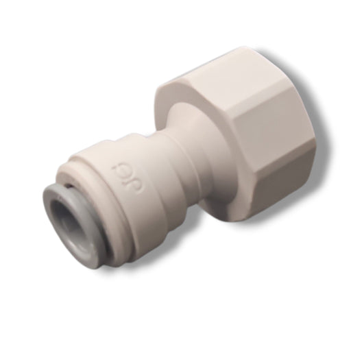 John Guest PI451215FS Female Adapter Flat End - 3/8" x 5/8"BSPT FEMALE FLARE CONNECTOR Grey Acetal JOHN GUEST 1-PC 