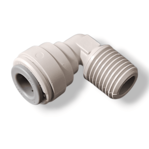 John Guest PI481022S Fixed Elbow - 5/16" x 1/4" NPTF FIXED ELBOW Grey Acetal JOHN GUEST 