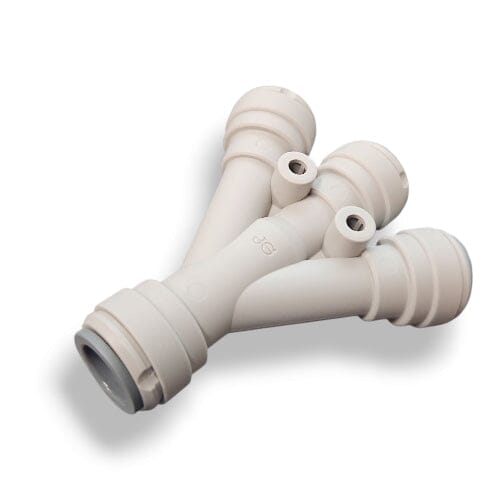 John Guest PI491616S Three Way Divider 1/2" x 1/2" THREE-WAY DIVIDER Grey Acetal John Guest 1-Pack 