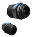 John Guest PM011004E Male Connector Black Plastic Size 10MM x 1/2"Bsp Metric Male Connector Black Acetal JOHN GUEST 1 Pack 