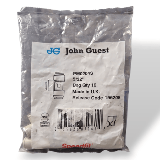 John Guest PM0204S Union Tee - 5/32" UNION TEE Grey Acetal JOHN GUEST 10-Pack 