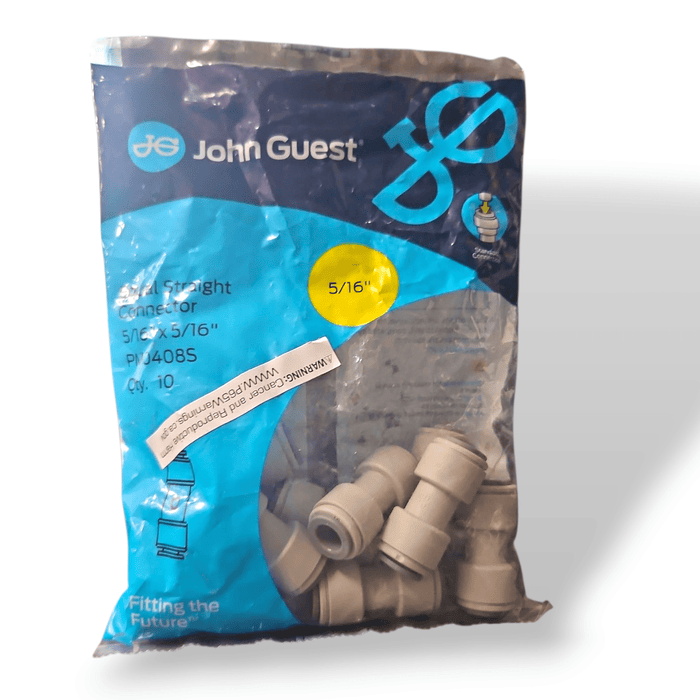 John Guest PM0408S Union Connector - 5/16" union connector JOHN GUEST 10-Pack 